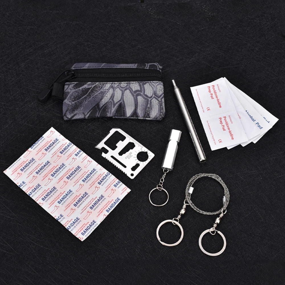 

F5 Hiking Camping Survival Tool Set Multifunctional Outdoor SOS Emergency Camping Portable Outdoor Elements Supply