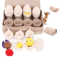 Pet Dog Training Toy Puzzle Blind Box Egg Sniffing Dog Toys Eat Slowly Hide Food Plush Interactive Pet Toy Funny Puppy Small Dog