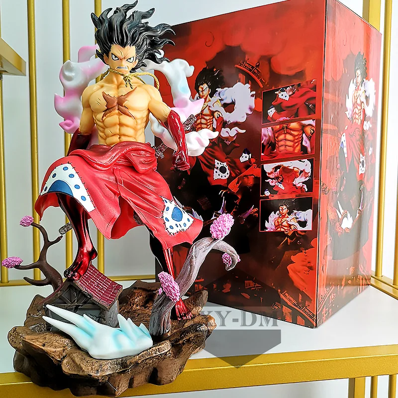 

Anime One Piece Wano Luffy Gear 4 Snakeman GK Statue PVC Action Figure Collectible Model One Piece Kimono Luffy Figure Toys Doll