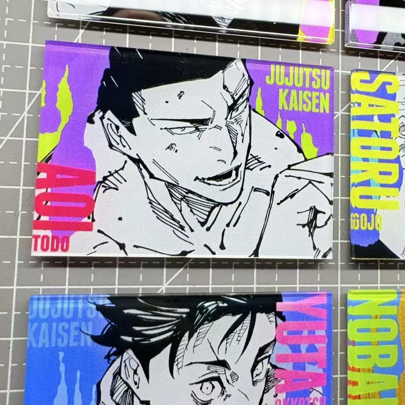 Фото Магниты на холодильник Jujutsu Kaisen с изображением персонажей, коллекционные украшения для холодильника, идеальный подарок для энтузиастов №2