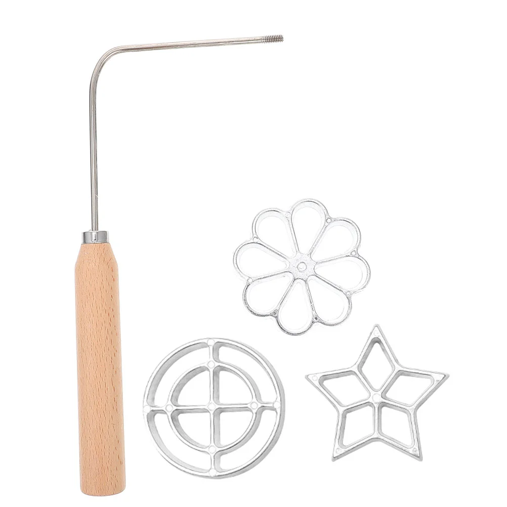 

Rosette Mold Iron Molds Swedishhandle Bunuelos Cookie Timbale Snack Waffle Maker Frying Set Fried Flower Kitchen Pastry