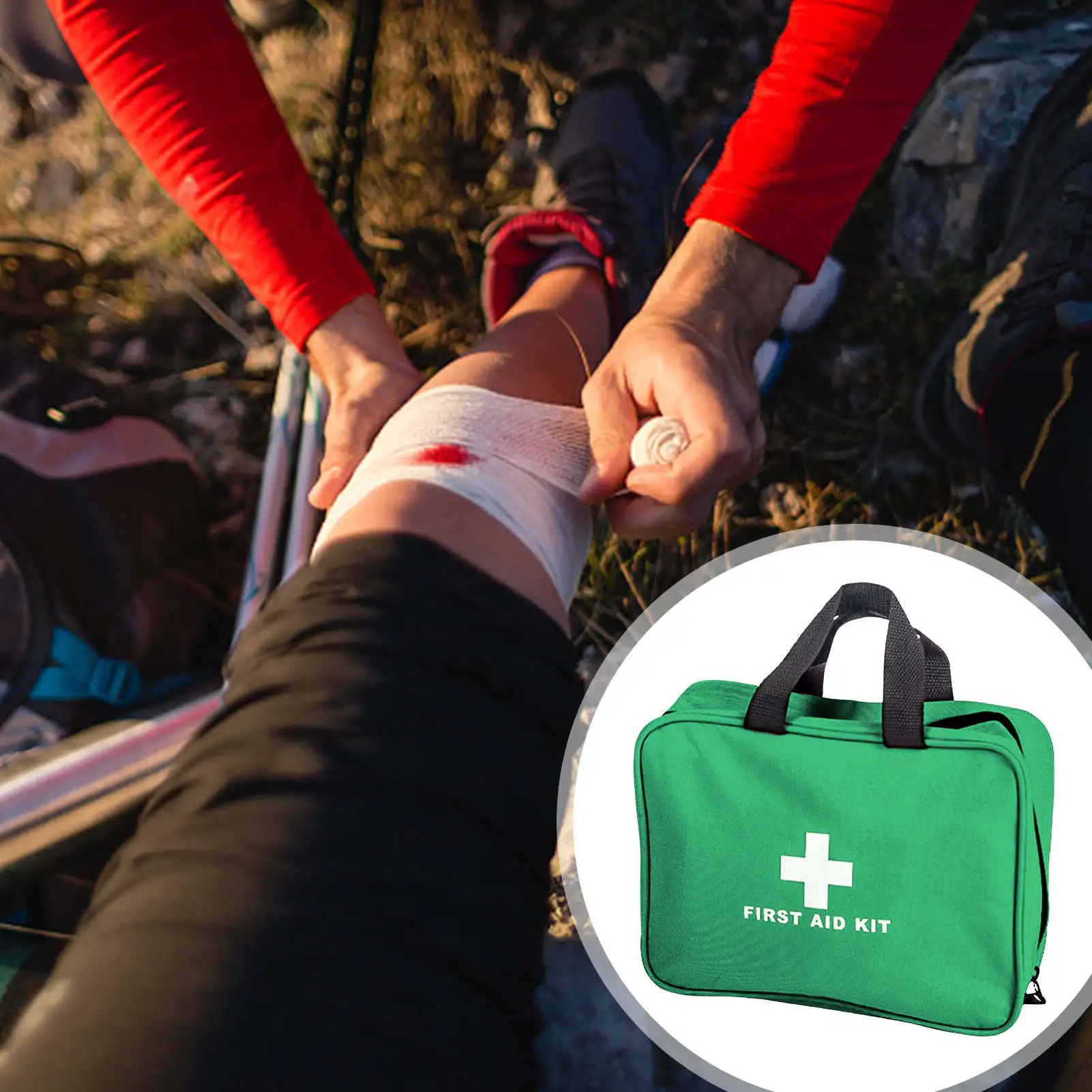 

36 Items/234pcs Portable First Aid Kit Survival Bag Comprehensive Emergency Survival Bag For Car Home Camping Travelling Outdoor