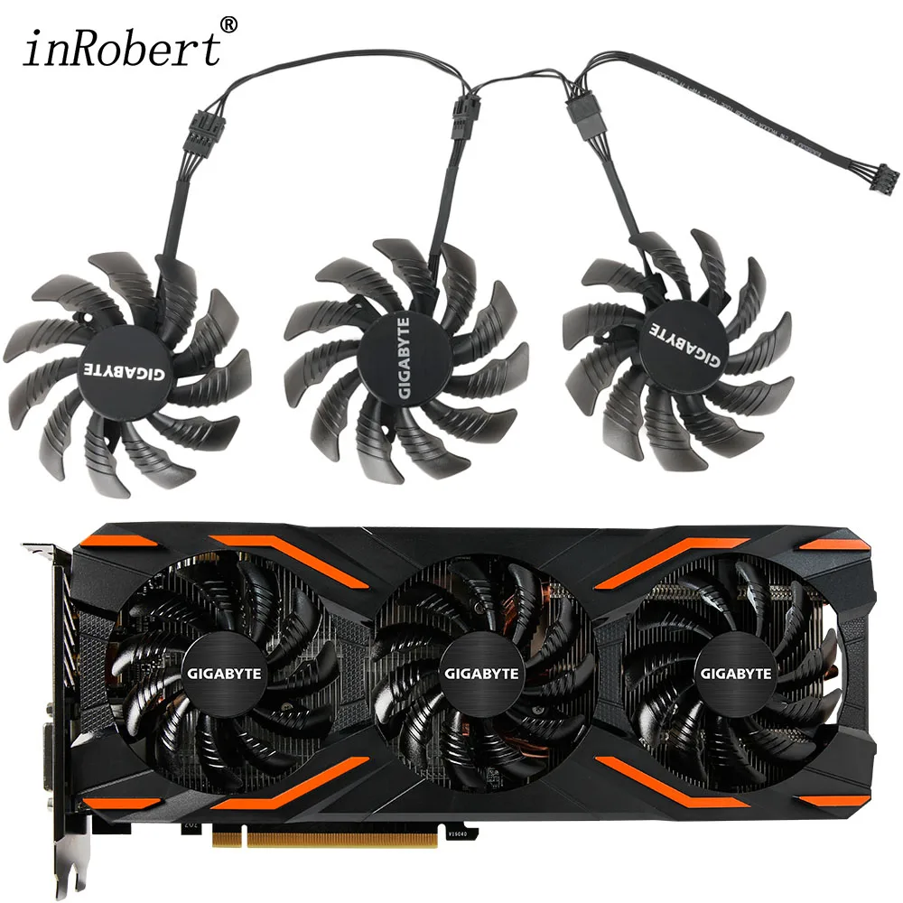 75mm T128010SU GTX 1080/1080TI GPU Cooler Fan For GIGABYTE GTX 1080 1070 Ti G1 Gaming 1060 G1 ROCK Graphics Card Cooling