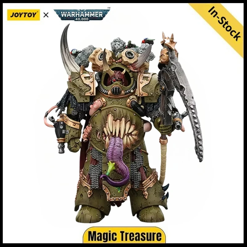 Фото Доставка в течение 24 часов: JOYTOY Warhammer 40K Death Guard Deathshroud Terminator Champion с перчатками Manreaper и Plaguespurter Gauntlets №2