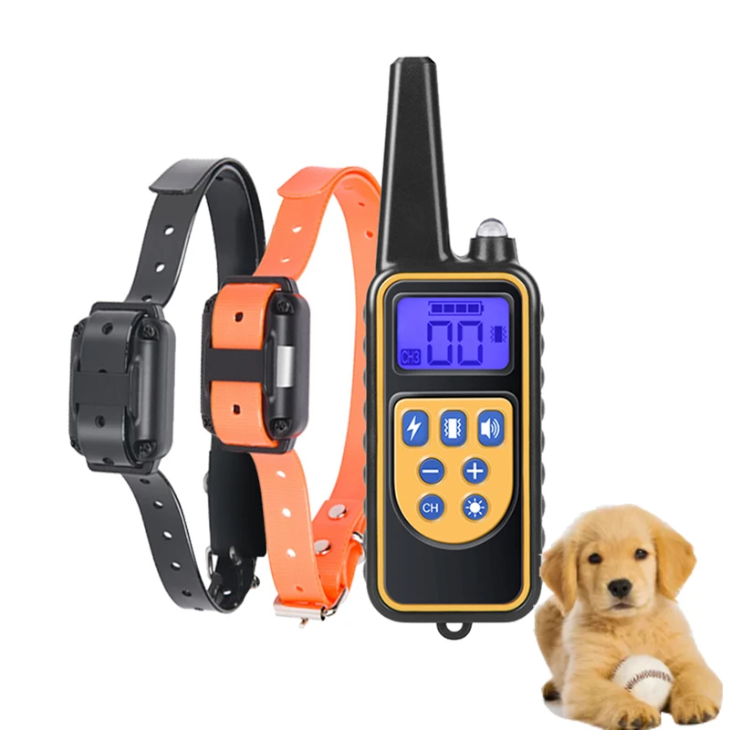 

Training Collar Anti-barking Rechargeable Control Remote Waterproof Taser Collar Pet Electric Bark With Dog Dog Device