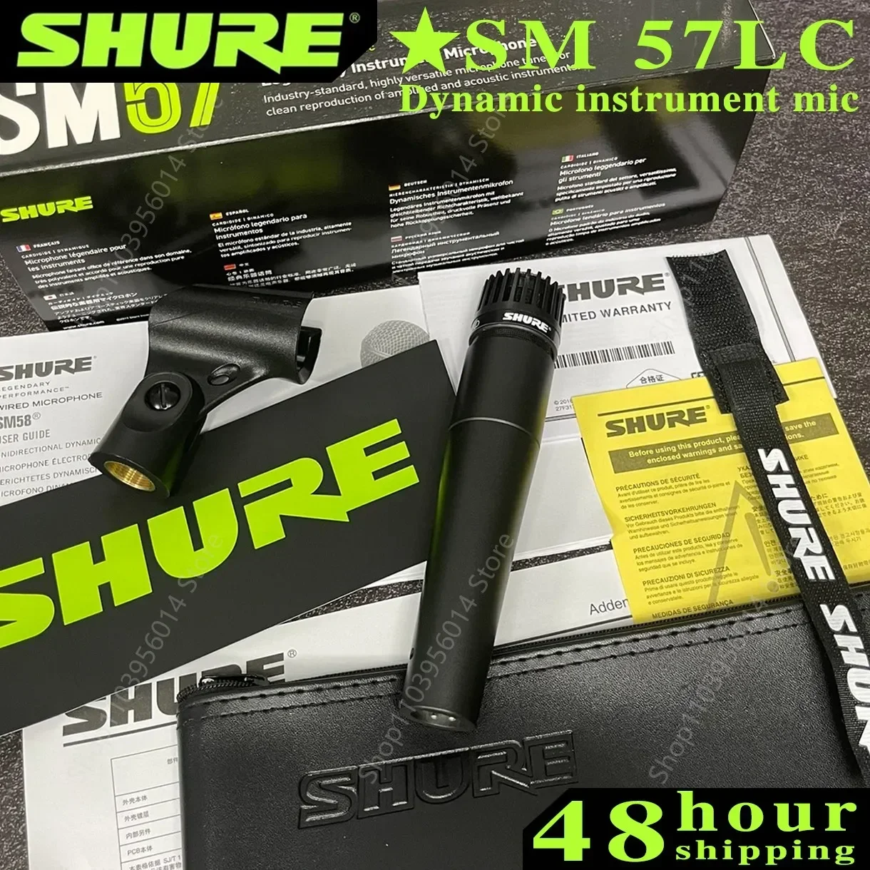 Оригинальный 2 шт. Shure SM57 инструментальный микрофон кардиоидный динамический