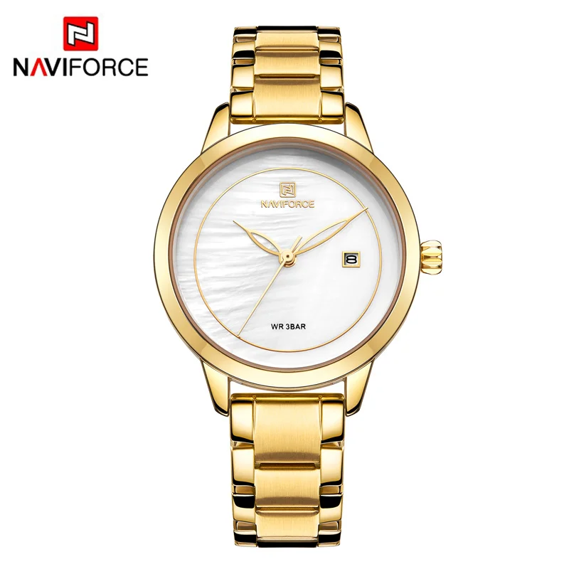 NAVIFORCE Watch Women Luxury Brand Simple Quartz Lady Waterproof Wristwatch Female Fashion Casual Watches Girl Clock Reloj Mujer