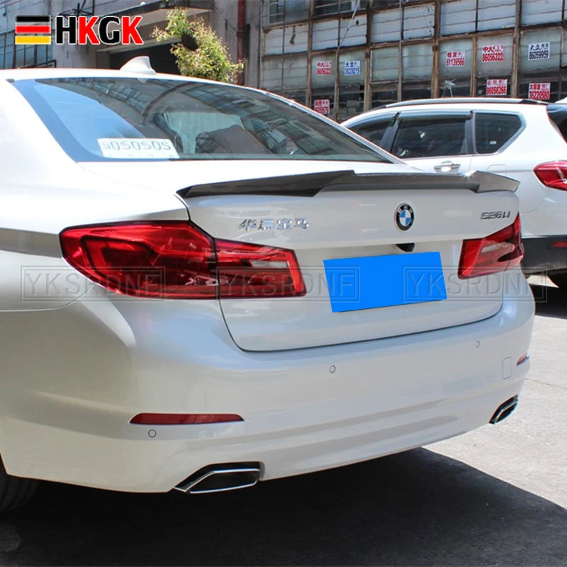 

New Rear Trunk Boot Spoiler Wings Real Carbon Fiber Trunk Spoiler Lid For 2017-18 for BMW G30 520d 530i 540i V Type Car-styling