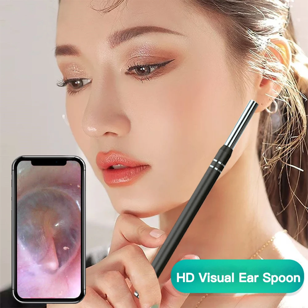 

16-20Mm Focal Length Ear Cleaner Endoscope Spoon Mini Camera Ear Picker Cleaning Wax Removal Visual Ear Otoscope Support Android