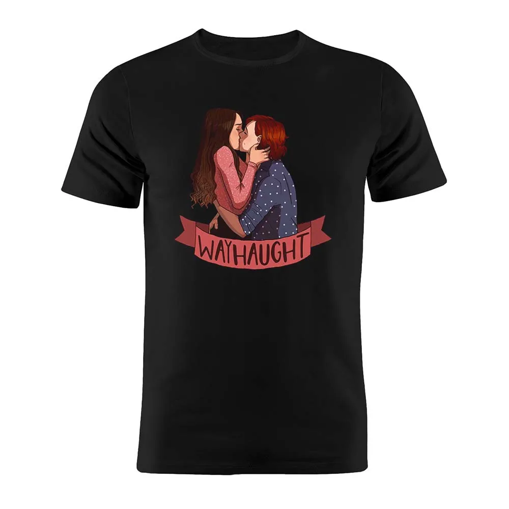 

Cotton Unisex T Shirt Wynonna Earp Wayhaught Kiss Funny Artwork Tee