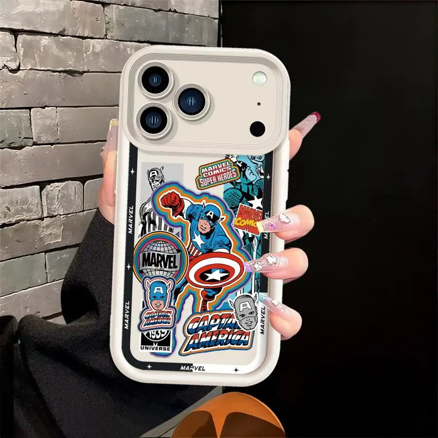 Фото Крутой чехол с изображением Железного человека Marvel для iPhone 11 Air 17 Pro Max 14 12 Pro 13 16 15 Plus №4