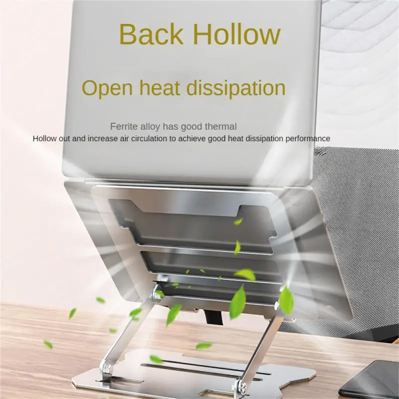 Нескользящая подставка для ноутбука стальная переносная Складная Macbook Pro
