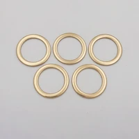 50pcslot 24mm light gold metal ring bikini swimsuit diy accessories connectors sewing supplies