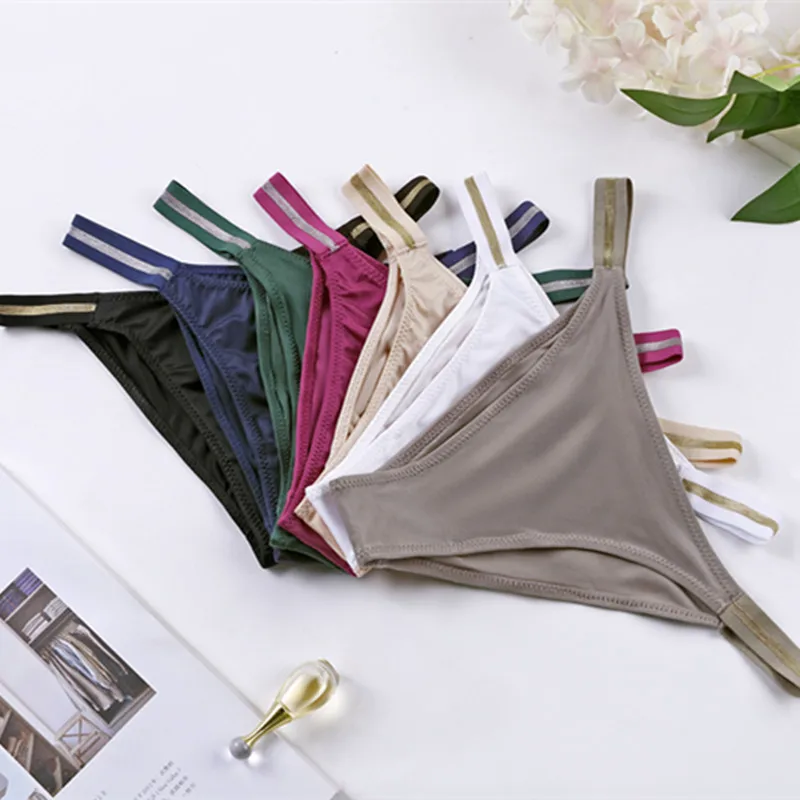 

6Pcs Summer Cold Touch Ladies Briefs Luxury Pure Cotton Lady Underwear 7 colors Comfortable Breathable Girl Seamless Panties