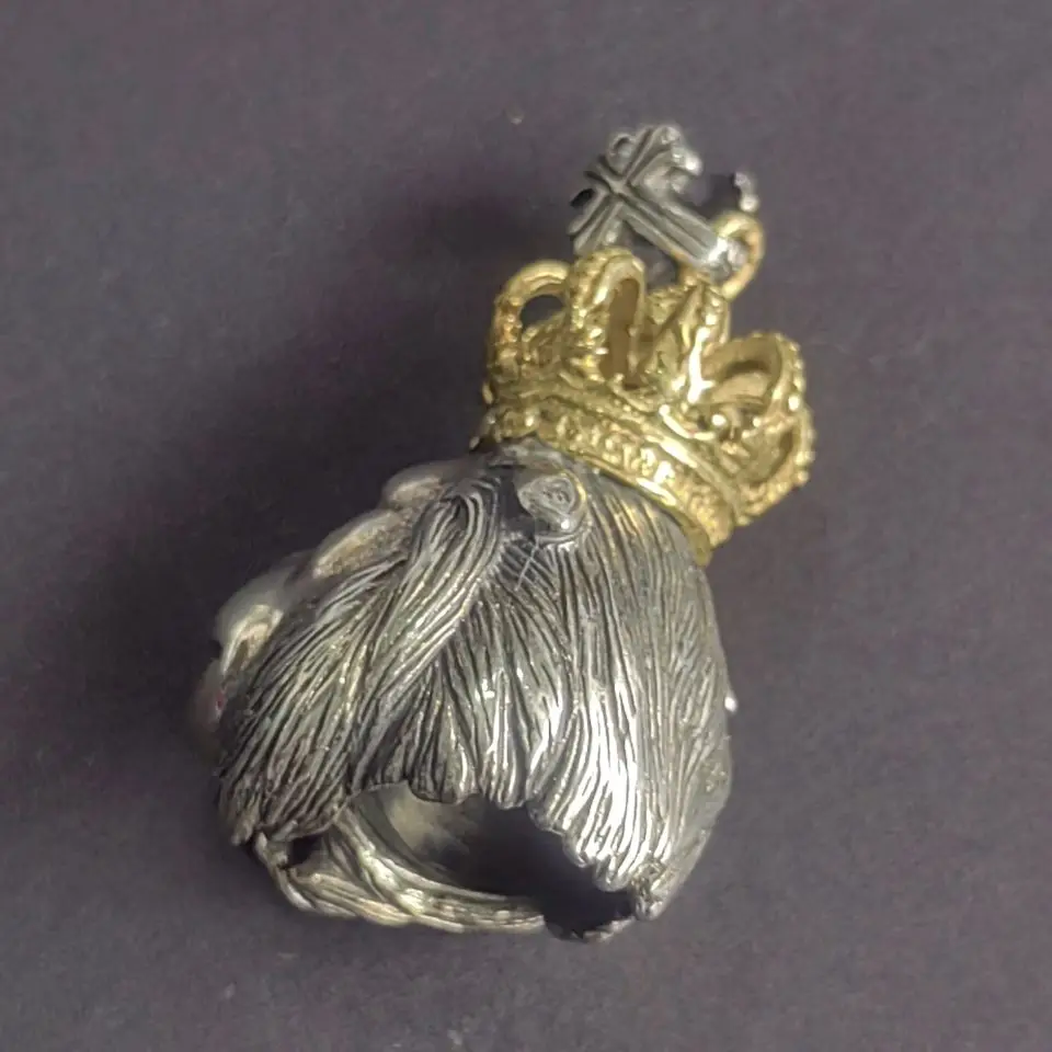 Thai silver man pendant Rasta vibrations gold 925 pure the lion king for | Pendants