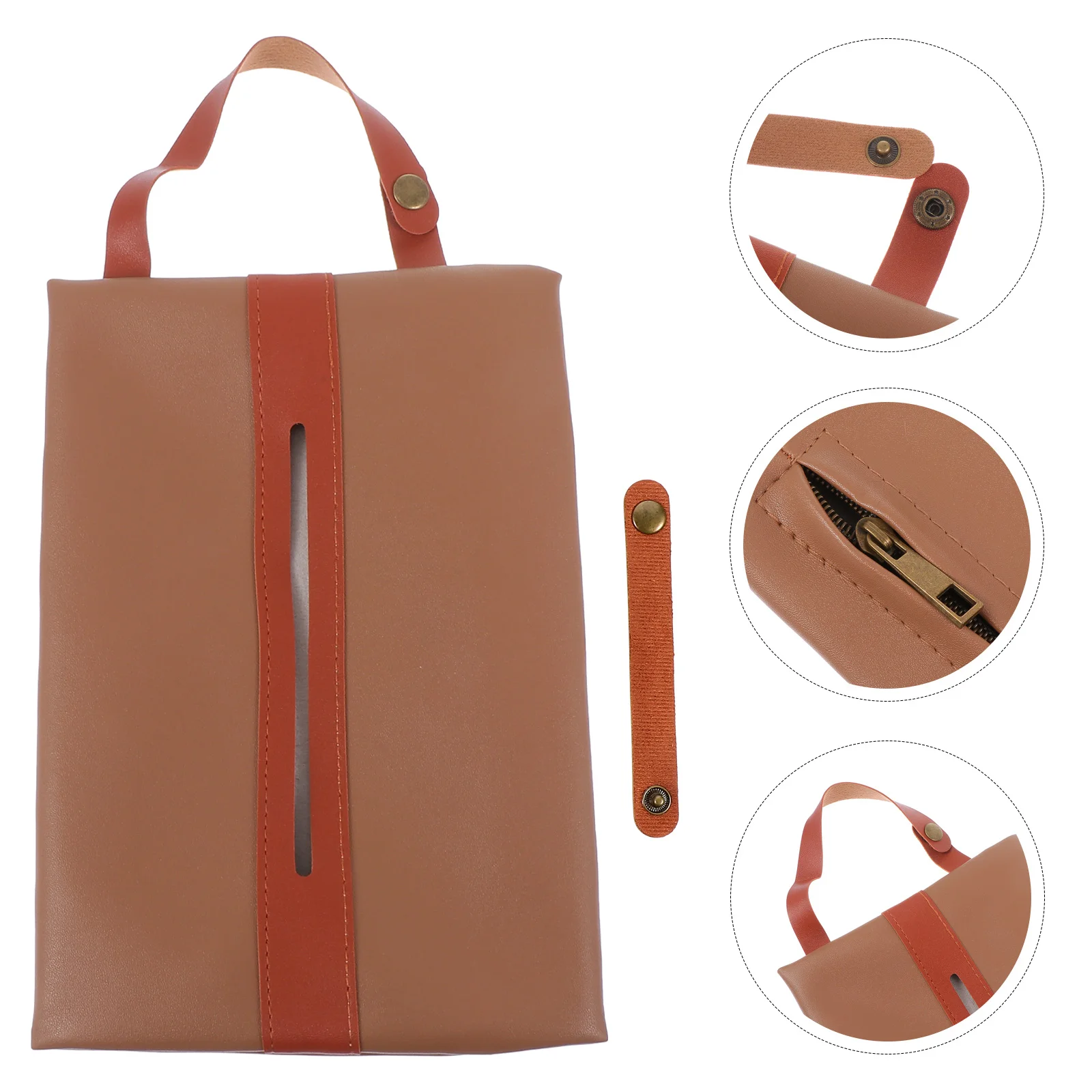 

Car Tissue Box Napkin Holder Simple Container Vehicle Hanging Bag Convenient Interior Creative