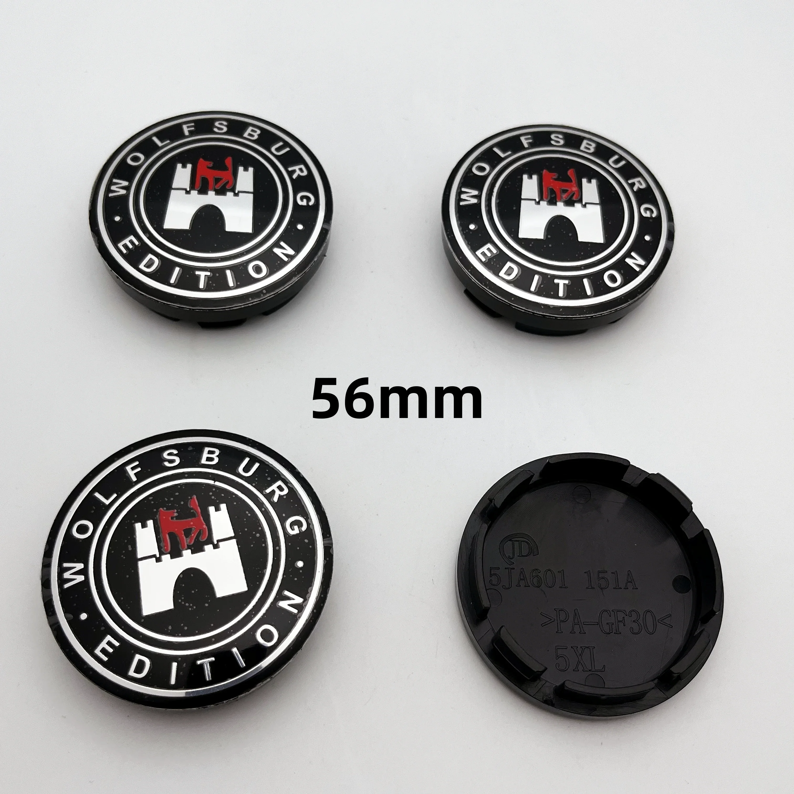 

Новый 56 мм 60 мм 68 мм Эмблема Wolfsburg Edition Логотип Колпаки центра колес автомобиля Крышка ступицы обода Значок Стайлинг Для GTI Логотип Аксессуары для гольфа