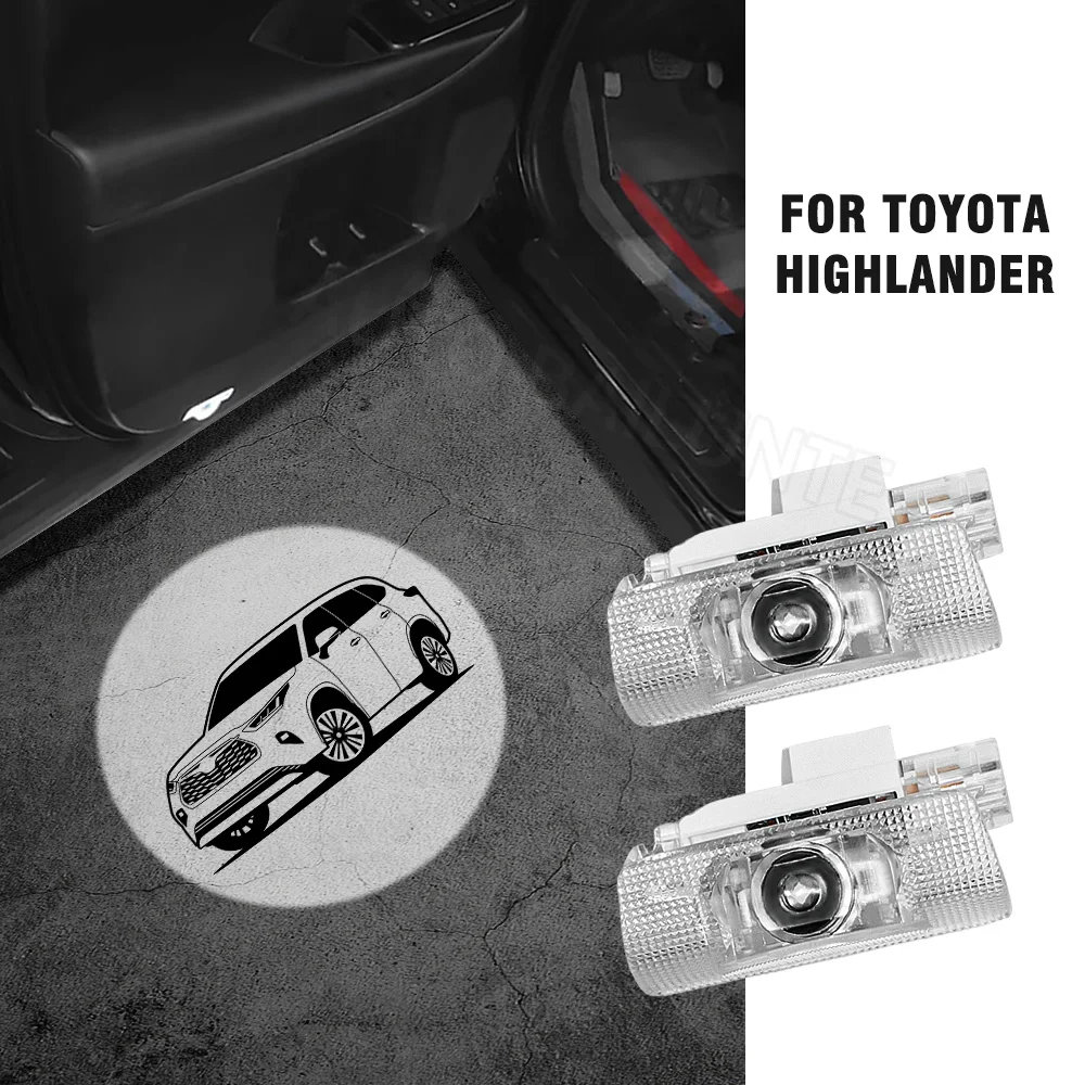 2 шт. для Toyota Highlander XU20 XU40 XU50 2004-2024 автомобильные дверные фонари светодиодный