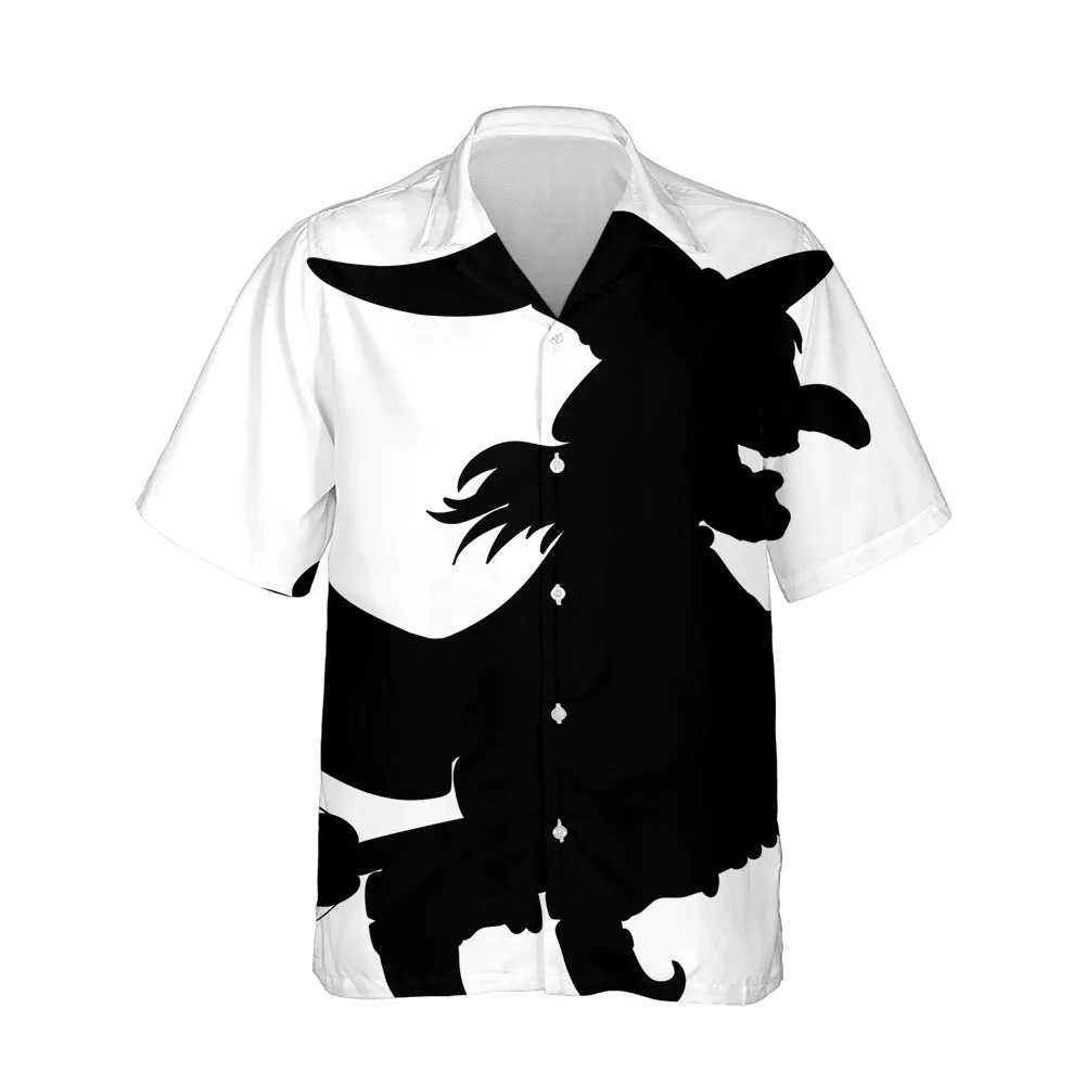 Jumeast 3D Halloween Festival Clothing Blouses Casual Streetwear Mens Hawaiian Shirt Short Sleeve Breathable Fashion Men Shirt