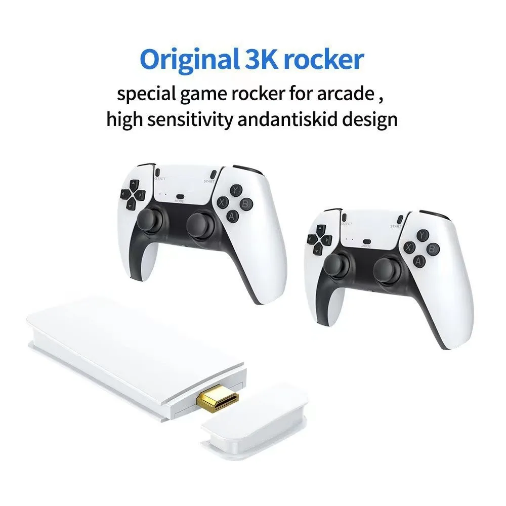 M15 Game Stick Mini TV Портативная игровая консоль Беспроводные геймпады Видеоигра 64G 20000+