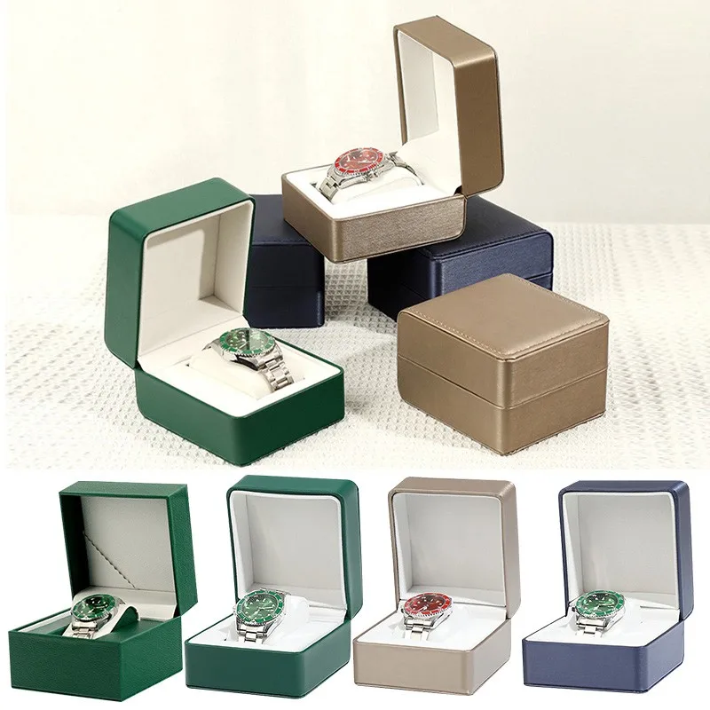 Wristwatch Box Exquisite Waterproof PU Watch Sorage Case Gift Packaging Holder Caja Para Relojes Jewelry Organizer Watchbox