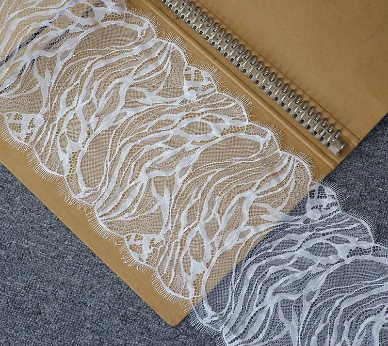 

3meter price Soft non-elastic eyelashes lace fabric beard fringe accessories DIY clothing stitching underwear