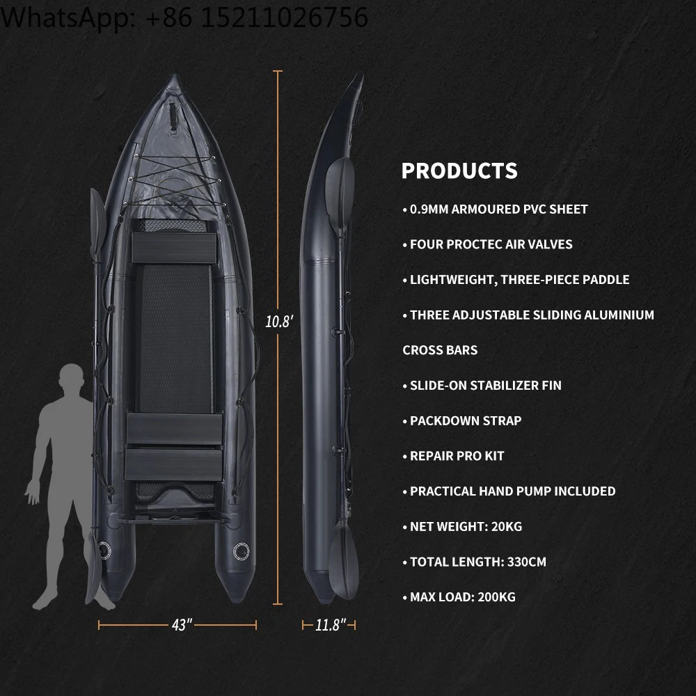 Фото Kaboat (Каяк и Boat Hybrid) 330см Черный Airdeck Floor №4