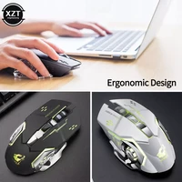 free wolf x8 wireless mouse charging gaming mouse mute backlit mechanical ergonomic optical computer accessories for pc laptop