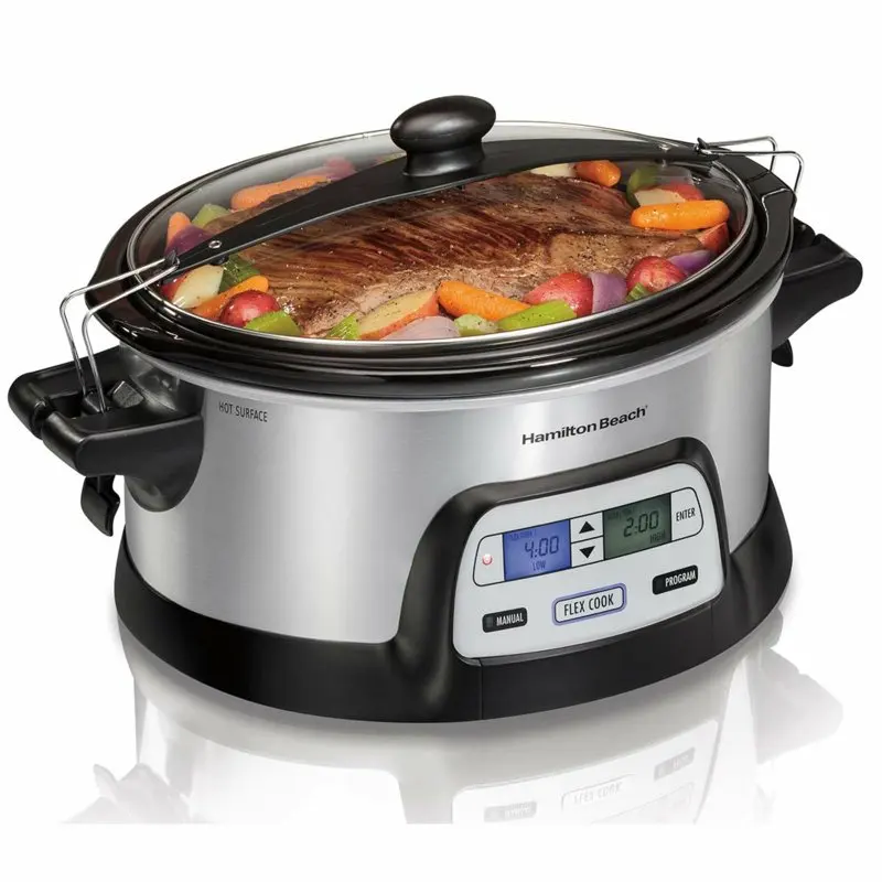 

Новая Медленная Плита FlexCook 6 Qt Stay или Go из нержавеющей стали