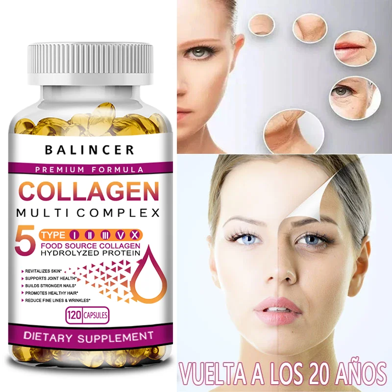 

Collagen Supplement - Natural Antioxidant - Promotes Detoxification, Whitening and Brightening Skin, Anti-wrinkle, Anti-aging