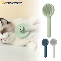 pet cat brush self cleaning slicker brushs fast hair removal deshedding grooming tool flea comb cat accessories pets supplies