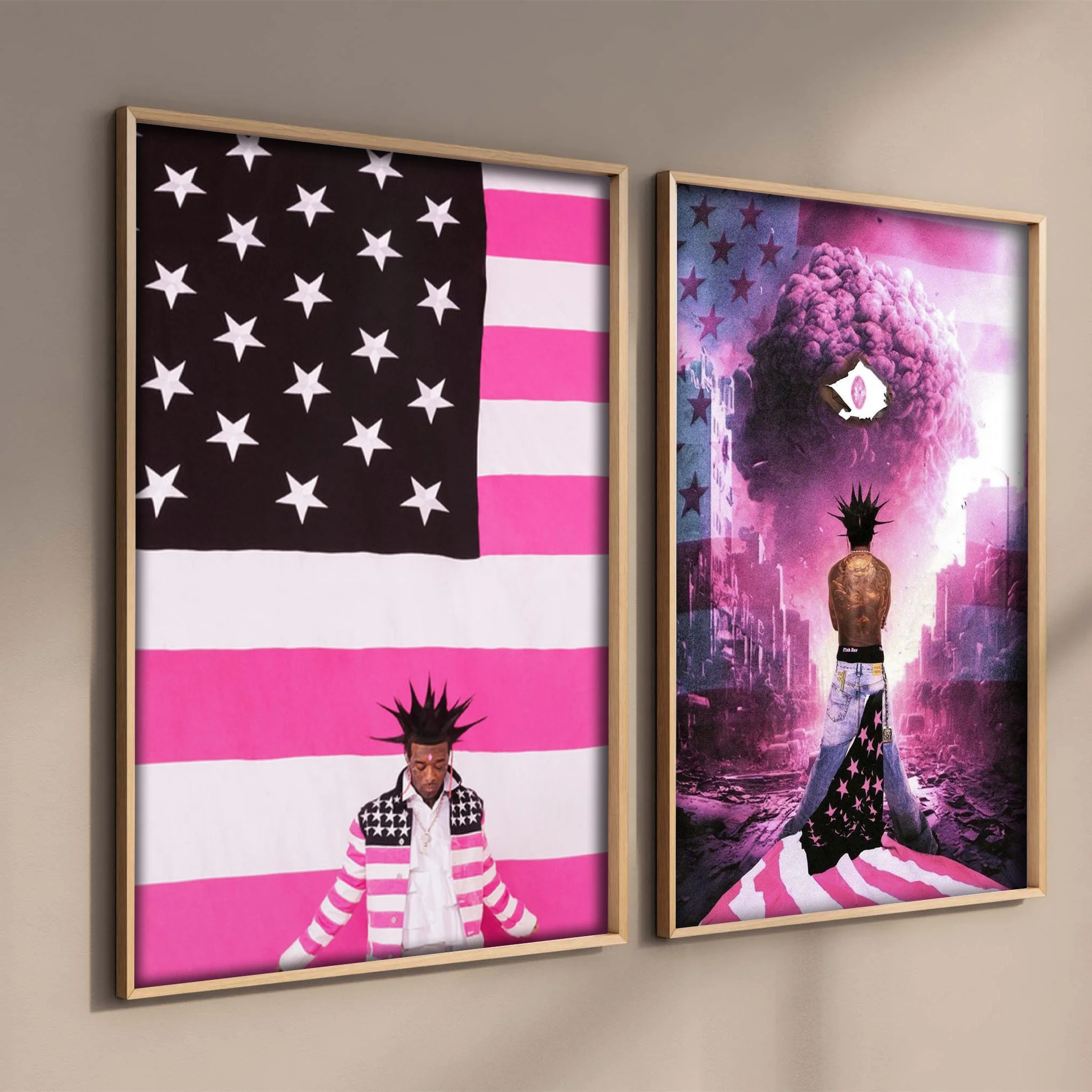 Обложка Музыкального Альбома Lil Uzi Vert Розовая Лента Хип-хоп Рэпер Художественное