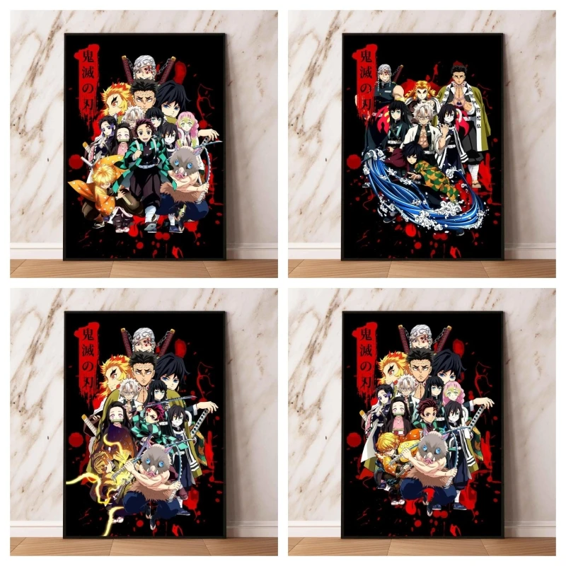 

Canvas Posters Picture Demon Slayer Tomioka Giyuu Print Wall Modern Living Room Modular Painting Friends Gifts Classic