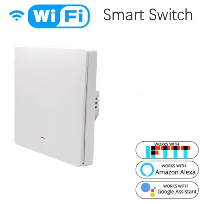 

Support Alexa Google Home 86 Wall Panel Timer Voice Control 10a 1/2/3 Gang Switch 10a Tuya Switches Wireless Switch Wifi Timing