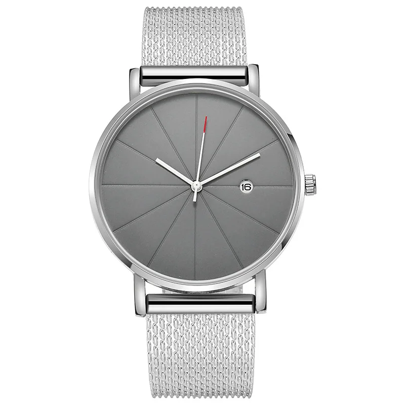 2023 Simple Business Men's Watch Calendar Mesh Strap Watch Temperament Fashion Men's Watch Luxury Trend Watch 80