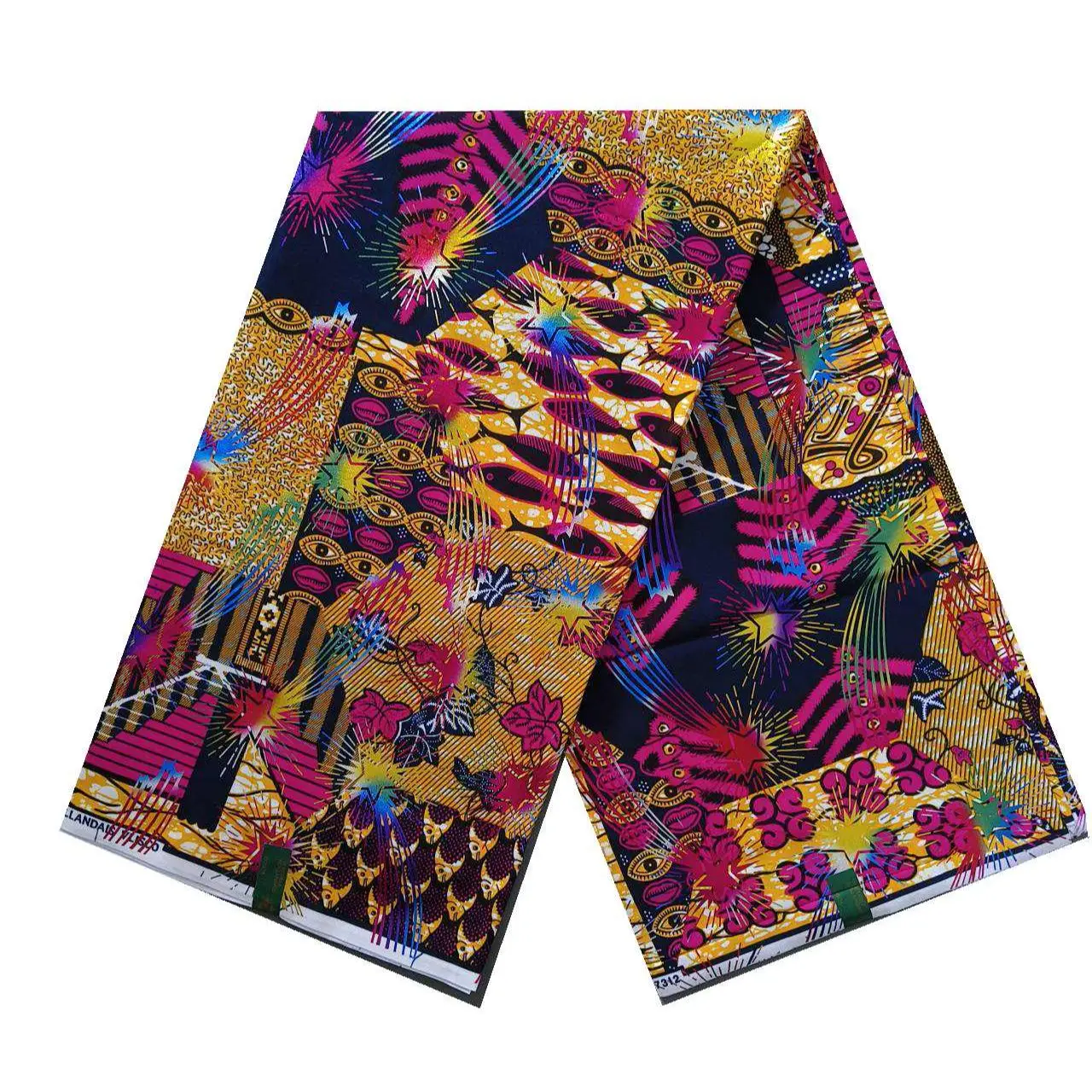 

Veritable Hollandais Super-W Guaranteed Super Real Wax Print Fabric Dutch Pagne Dress Super Grand Gold Wax 100% Cotton VL68558