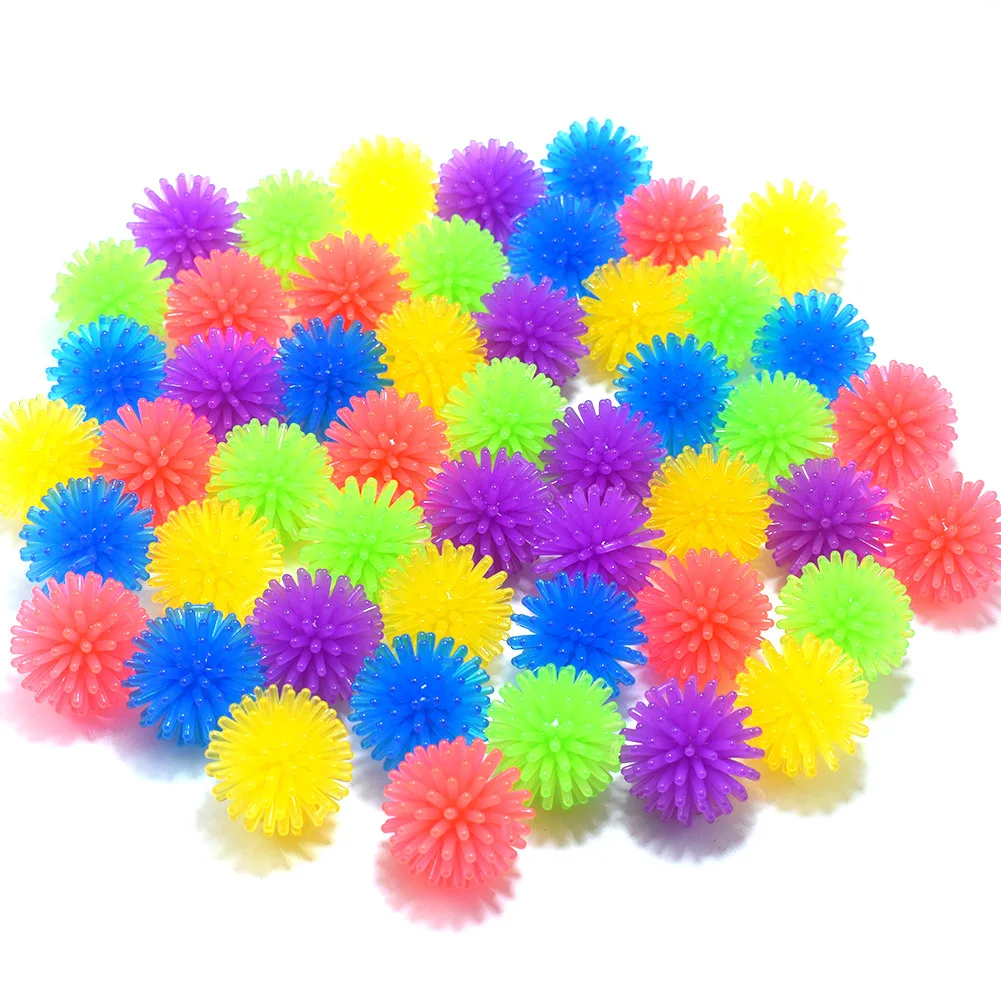 

30Pcs Novelty Funny TPR Hedgehog Ball Mini Massage Ball Yoga Foot Massage Ball Venting Decompression Toy Kids Hedgehog Ball Toys