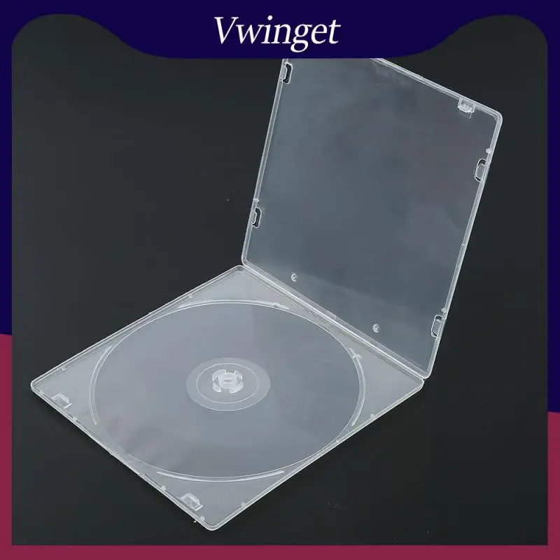 

Ultrathin CD Case For 5.2mm Single CD DVD R CDR DVDR Disc Storage Box PP Poly Plastic Case Outer Sleeve Transparent For Home