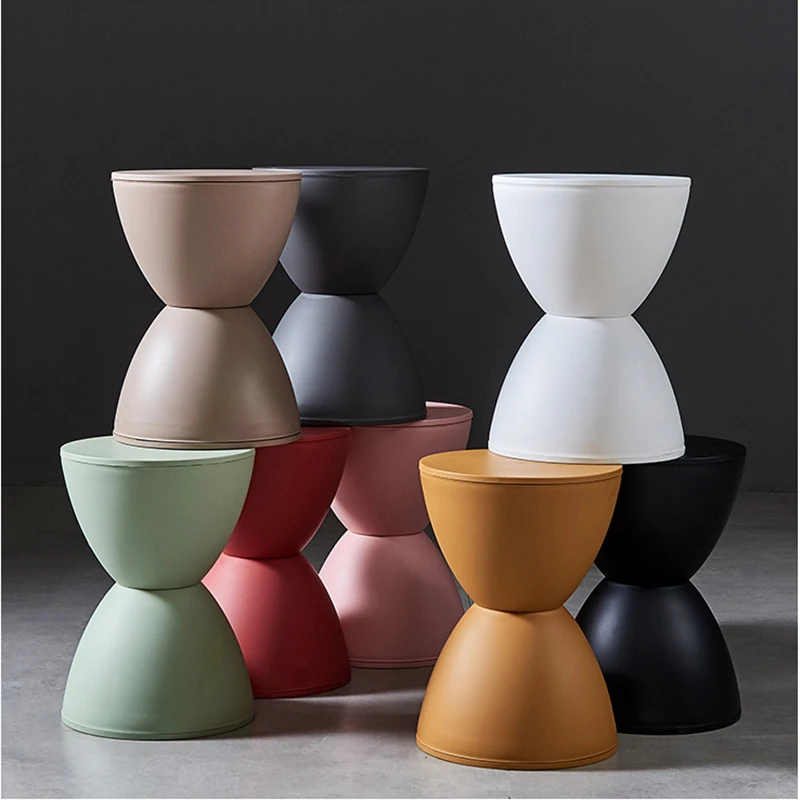 Пластиковый стул боковой стол Креативный дизайн прикроватный столик песочные