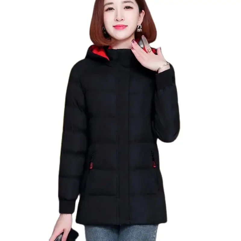 

Fashion Cotton-padded Jacket Women's Winter Short Cotton-Padded Jacket 2023 New Western Style Middle-aged Mother Fleece Coat.5XL