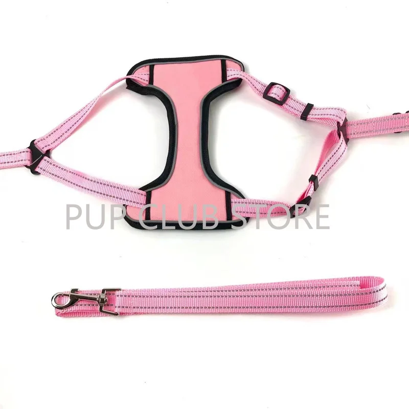 

New Pet Dog Harness And Leash Set Fashion French Bulldog Harness Pug Puppy Dogs Pets Accessories FD015