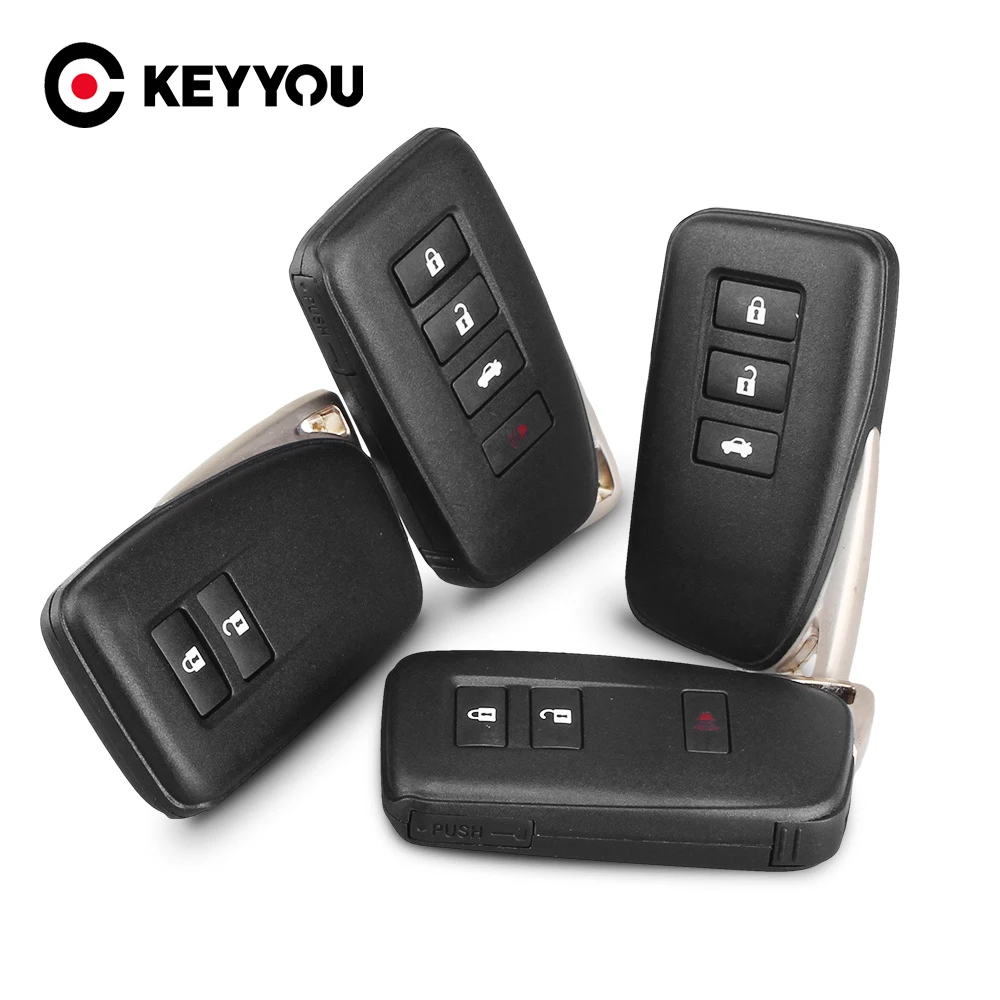 

KEYYOU For Lexus NX GS RX IS ES GX LX RC 200 250 350 LS 450H 300H 2/3/4 Buttons Remote Car Key Shell Cover Case Replacement