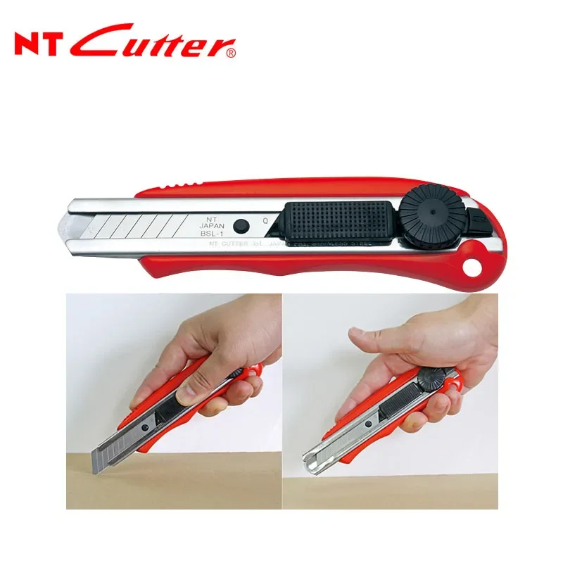 Фото NT Cutter SL-3P Крючковый резак 18 мм Тяжелый универсальный нож Нож для рукоделия Быстроповоротные ножи-слайдеры Одинаковые запасные лезвия BSL-21P №4