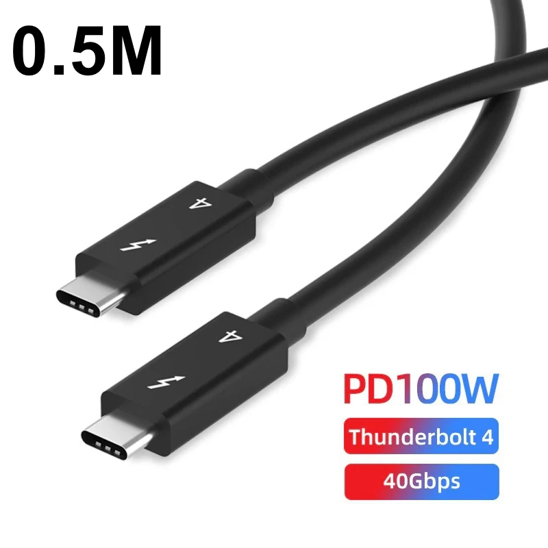 Кабель ACASIS Thunderbolt 4, 40 Гбит/с, передача данных, 100 Вт, зарядка, 8K, дисплей, видео, совместим с портом Thunderbolt 3/4/USB4/Type-C