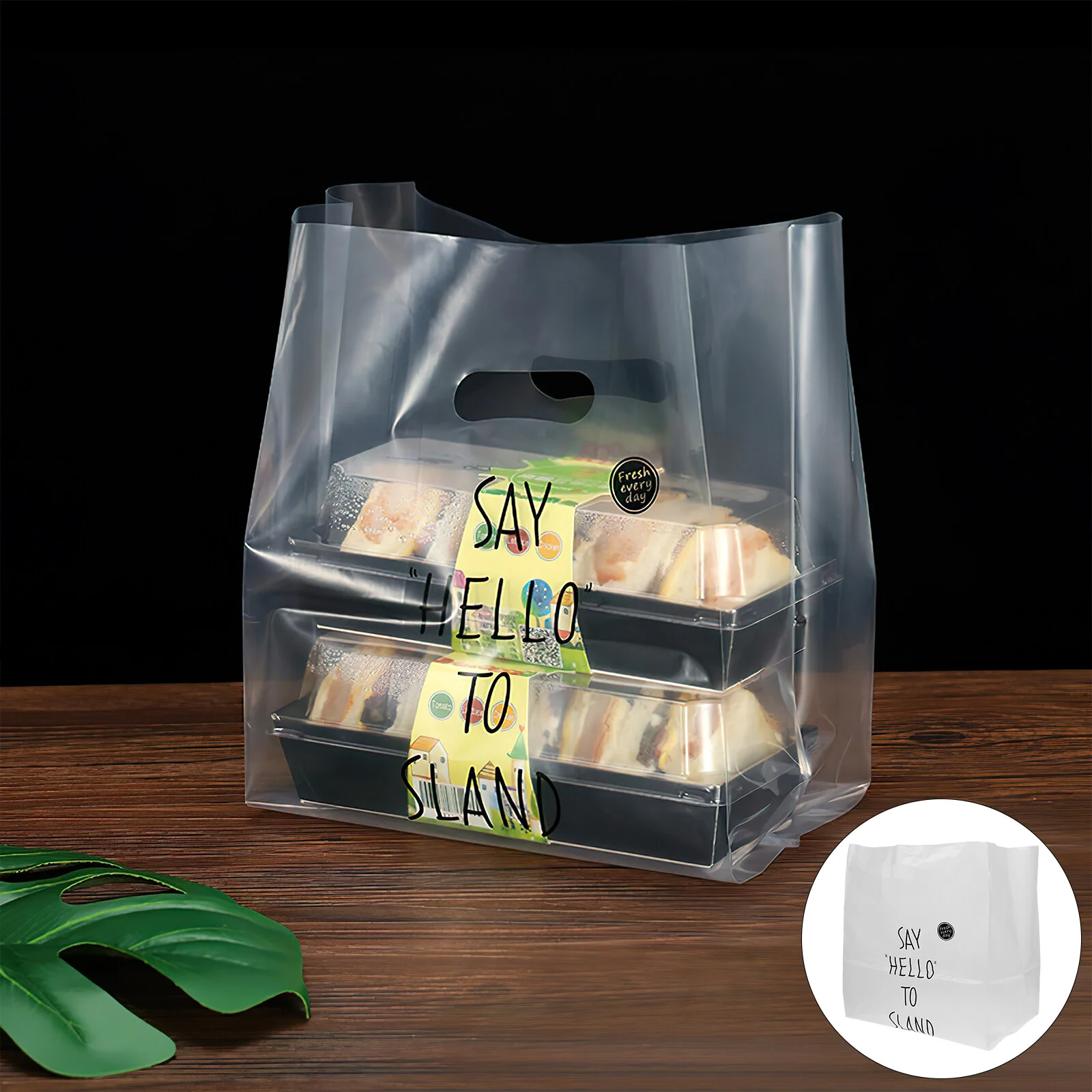 

50 Pcs Candy Bag Plastic Totes Household Bread Bags Packaging Reusable Baking Wrapping Pouches