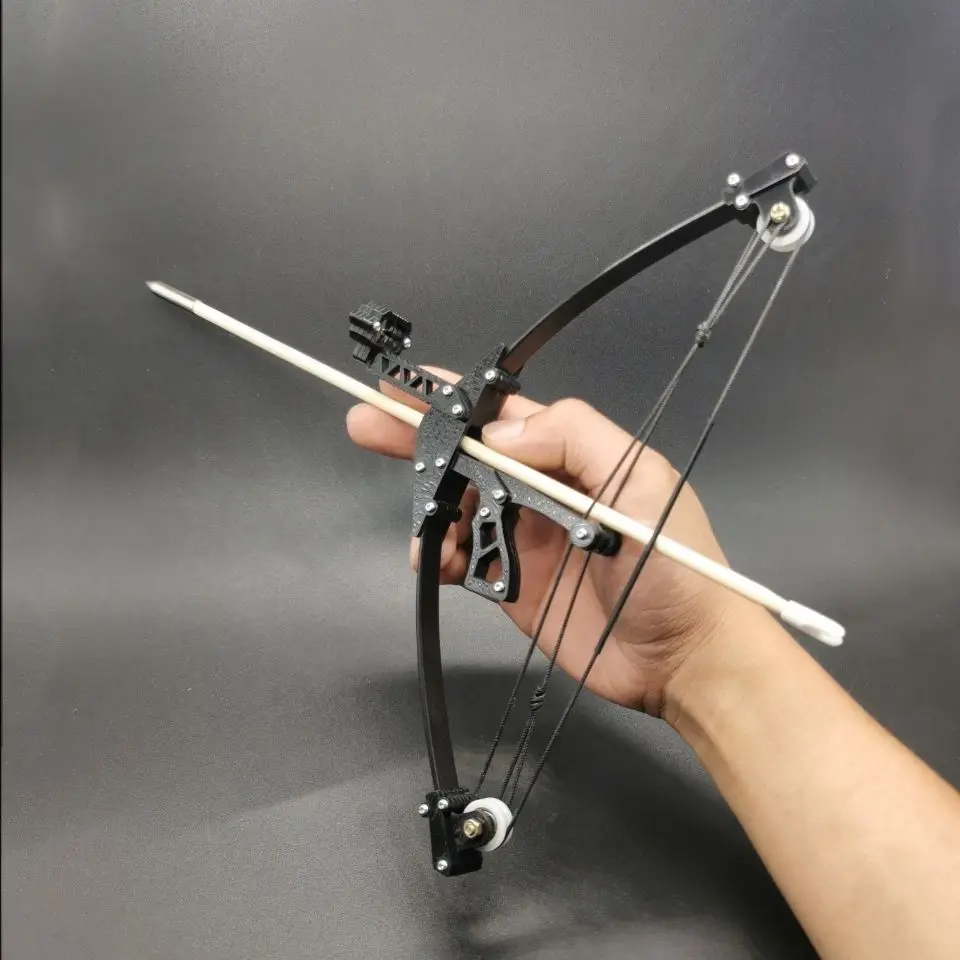 

Mini Triangle Compound Pulley Bow set Adult Archery Supplies Targeting Shooting Bow Indoor Decompression Toy Bow And Arrow