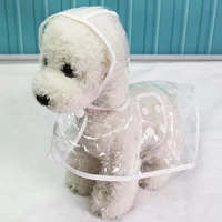 waterproof transparent raincoats xs xl dog raincoat spring summer rain coats dog light clothes pet accessories puppy rain