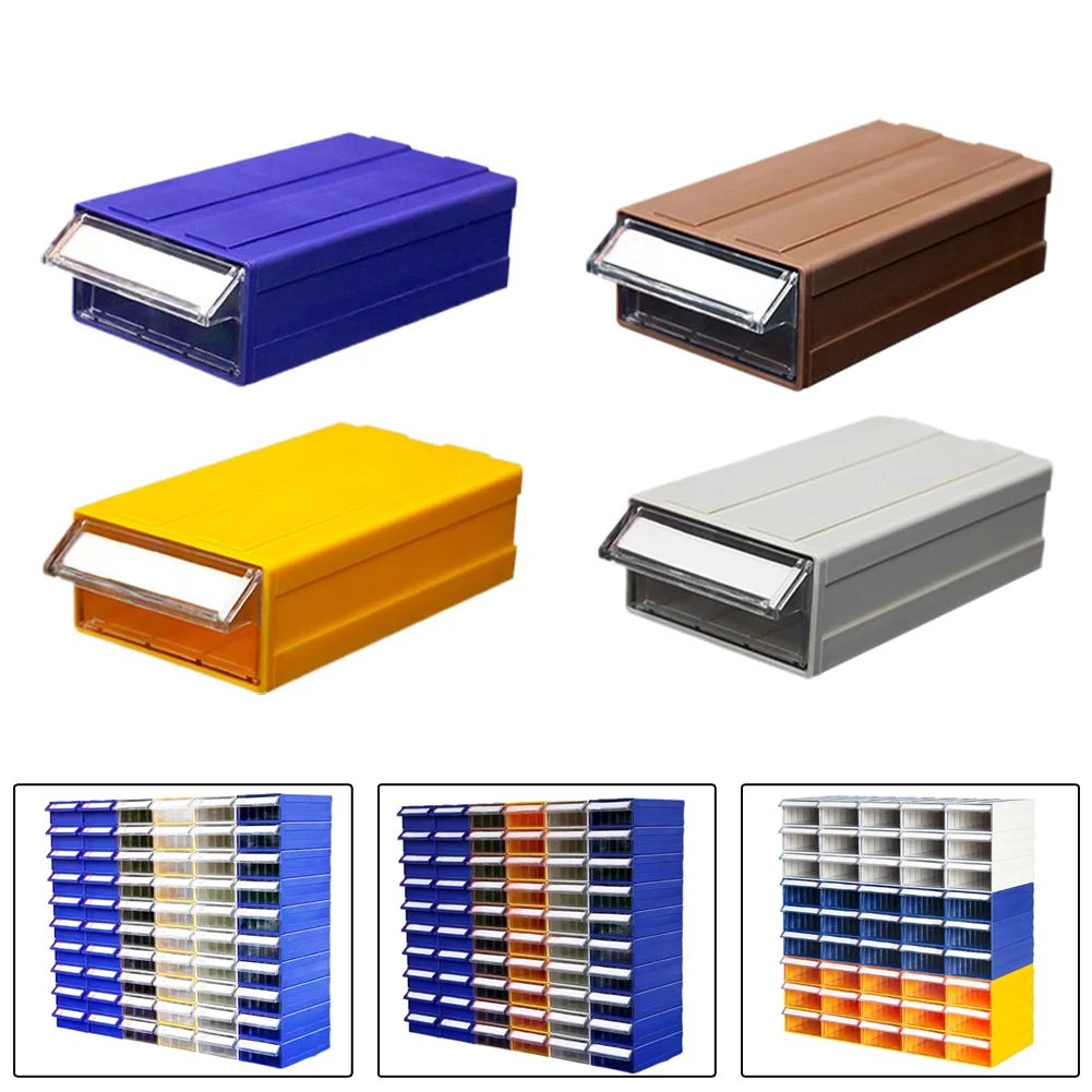 

1pc Tool Box Stackable Plastic Hardware Parts Storage Boxes Case Component Screws Tool Box Jewelry Container Household Organizer