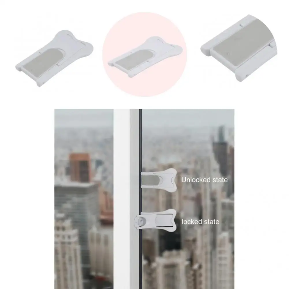 

Wide Application Reusable No Tools Required Window Lock for Nursery Room