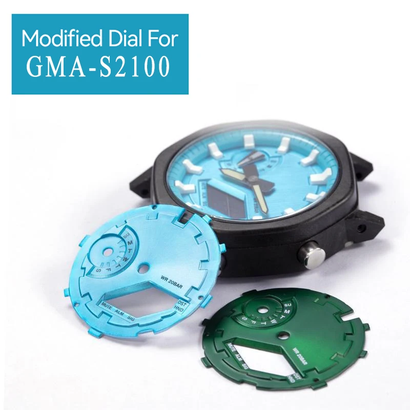 

DIY Dial for Casioak GMA-S2100 Dial Bezel Modified Kit Dial Ring GMAS2100 Watch Scale Mod Kit Dial with Bezel Watch Accessories
